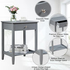 Table de chevet avec tiroir de rangement pour chambre à coucher