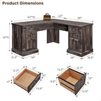 Bureau d'ordinateur de ferme, bureau d'ordinateur en bois avec station de chargement