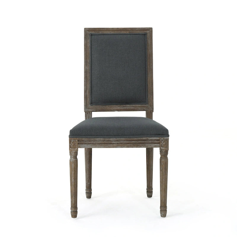 Chaises de salle à manger classiques en tissu (lot de 2)