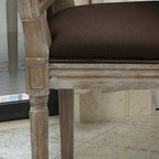 Chaises de salle à manger classiques en tissu (lot de 2)