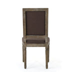 Chaises de salle à manger classiques en tissu (lot de 2)
