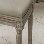 Chaises de salle à manger classiques en tissu (lot de 2)