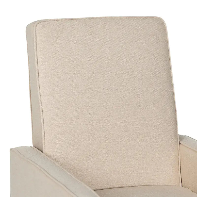 Fauteuil inclinable à dossier rembourré en tissu avec accoudoirs arrondis