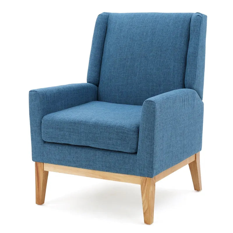 Fauteuil d'appoint rembourré du milieu du siècle - 27,50 L x 28,50 P x 36,50 H
