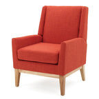 Fauteuil d'appoint rembourré du milieu du siècle - 27,50 L x 28,50 P x 36,50 H