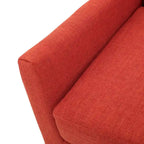 Fauteuil d'appoint rembourré du milieu du siècle - 27,50 L x 28,50 P x 36,50 H