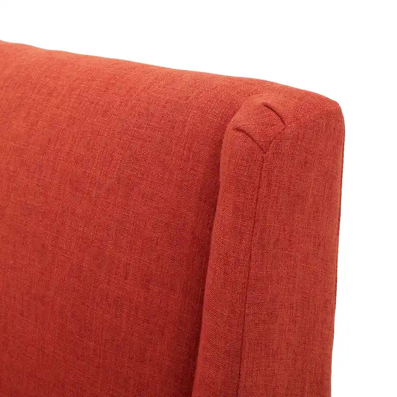 Fauteuil d'appoint rembourré du milieu du siècle - 27,50 L x 28,50 P x 36,50 H