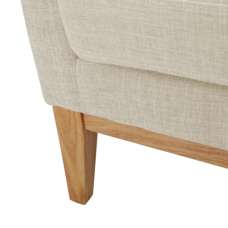 Fauteuil d'appoint rembourré du milieu du siècle - 27,50 L x 28,50 P x 36,50 H