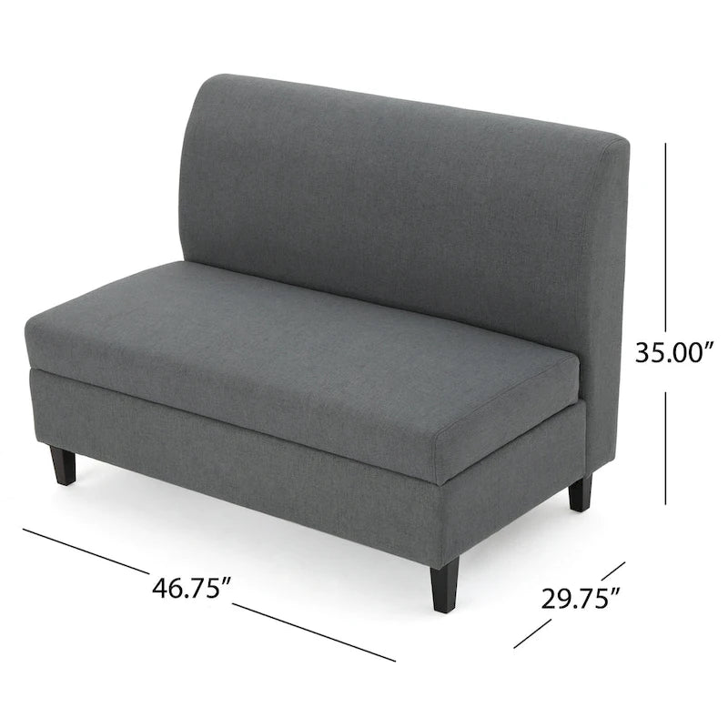 Causeuse de rangement en tissu
