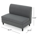 Causeuse de rangement en tissu