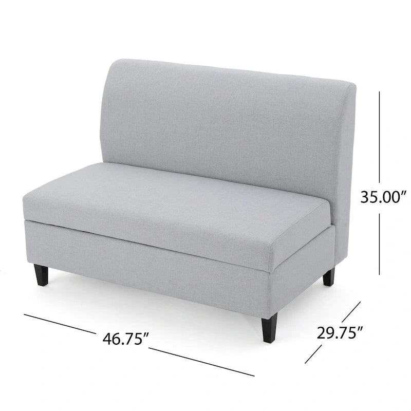 Causeuse de rangement en tissu