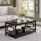 Table basse avec étagères