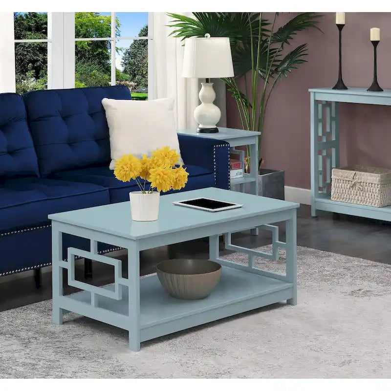 Table basse avec étagères