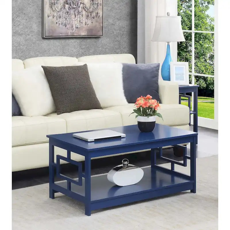 Table basse avec étagères