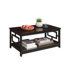 Table basse avec étagères