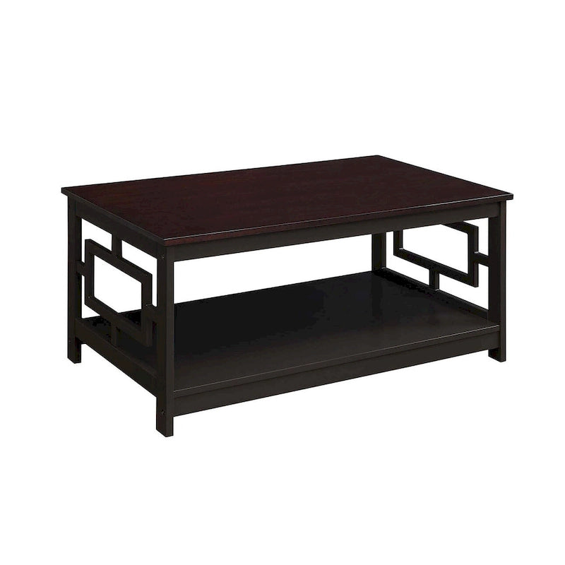 Table basse avec étagères