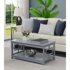 Table basse avec étagères