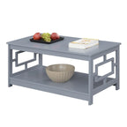 Table basse avec étagères