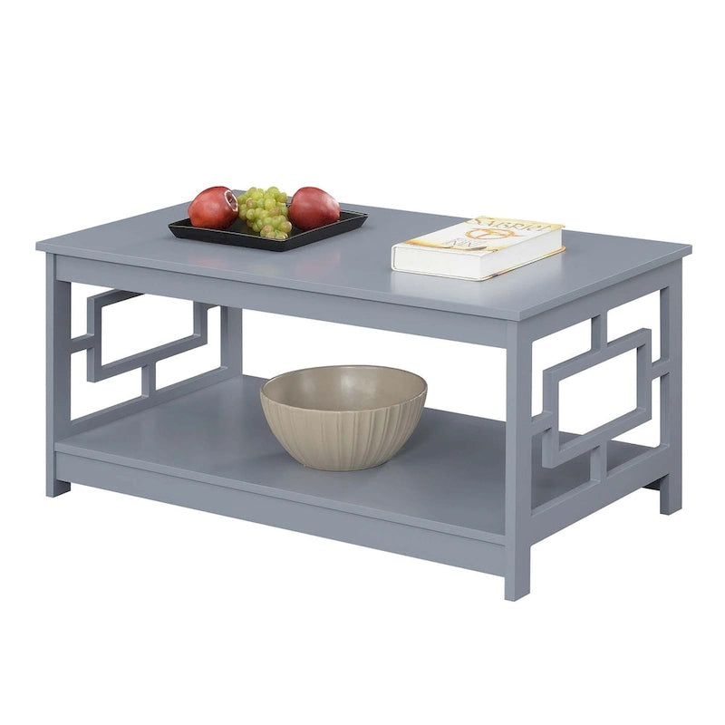 Table basse avec étagères