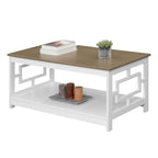 Table basse avec étagères