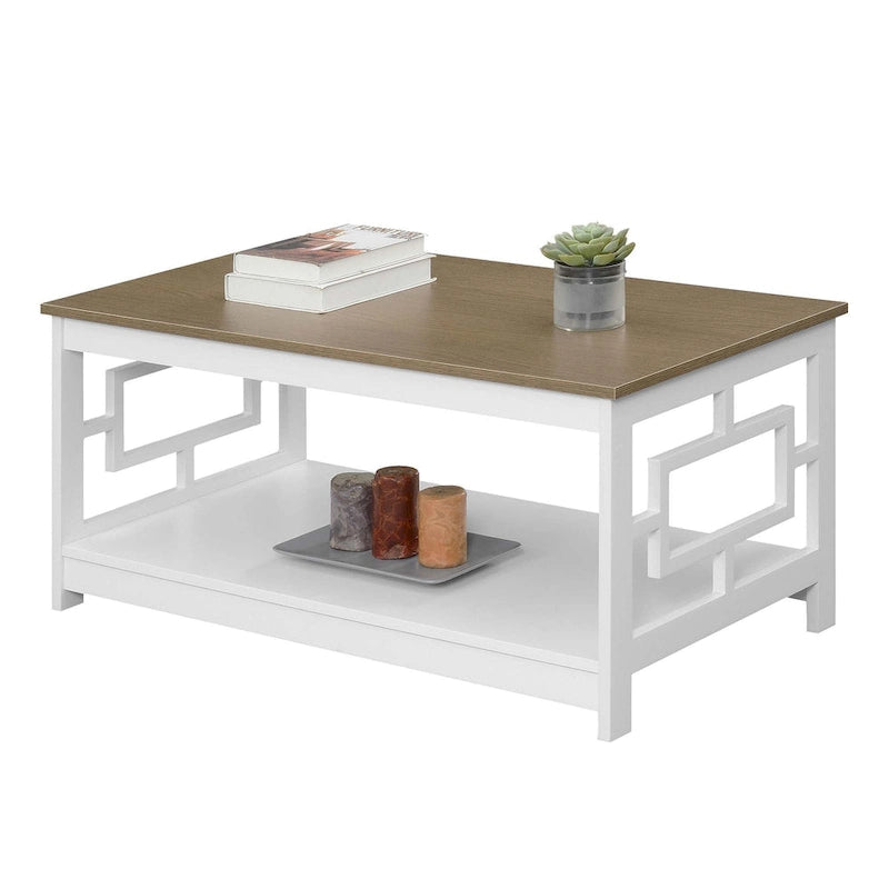 Table basse avec étagères