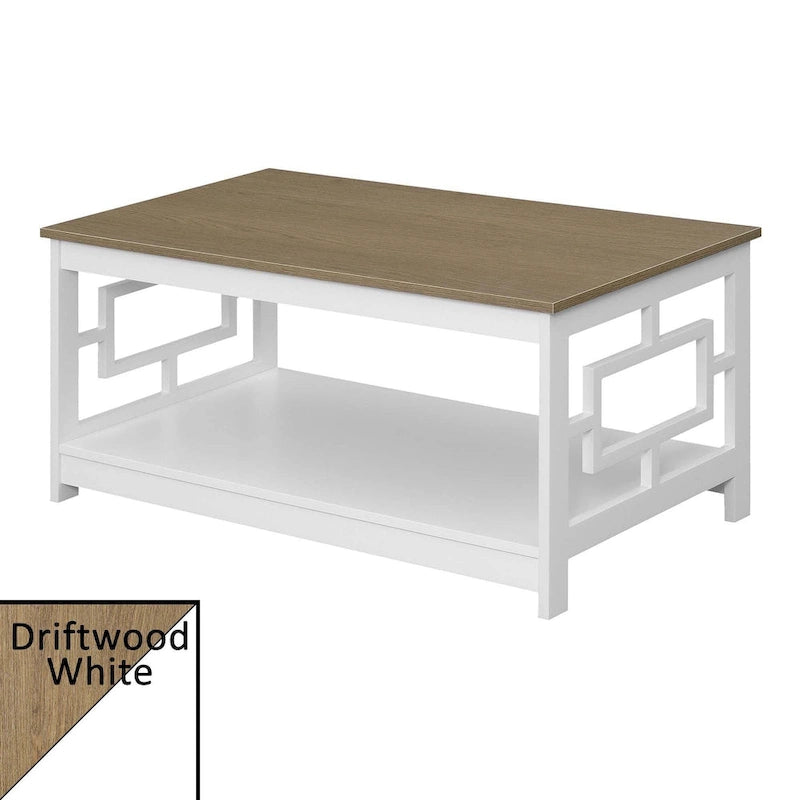 Table basse avec étagères