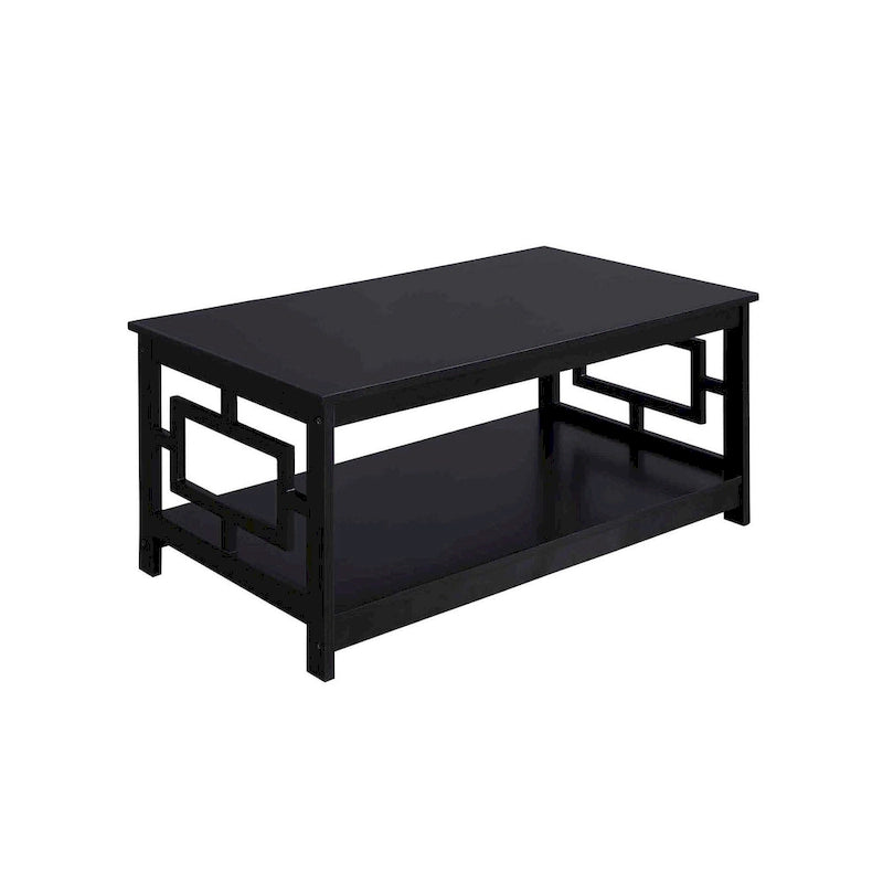 Table basse avec étagères