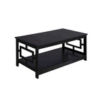 Table basse avec étagères