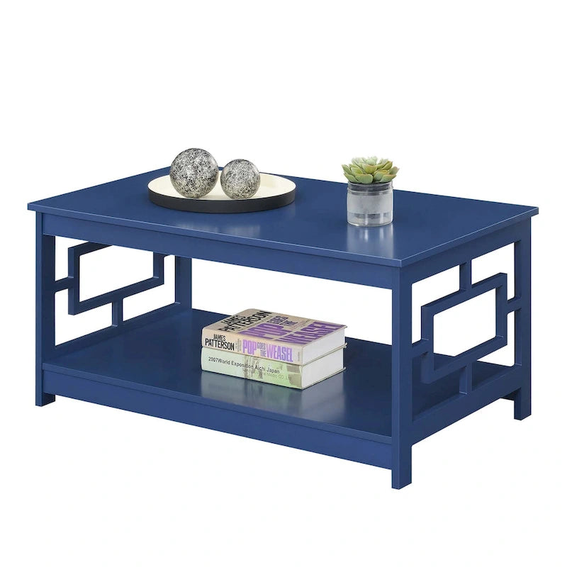 Table basse avec étagères