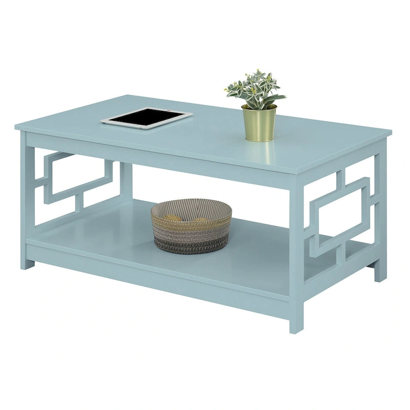 Table basse avec étagères