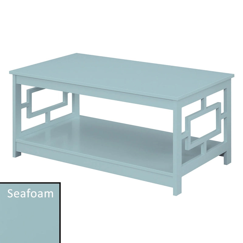 Table basse avec étagères