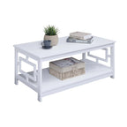 Table basse avec étagères