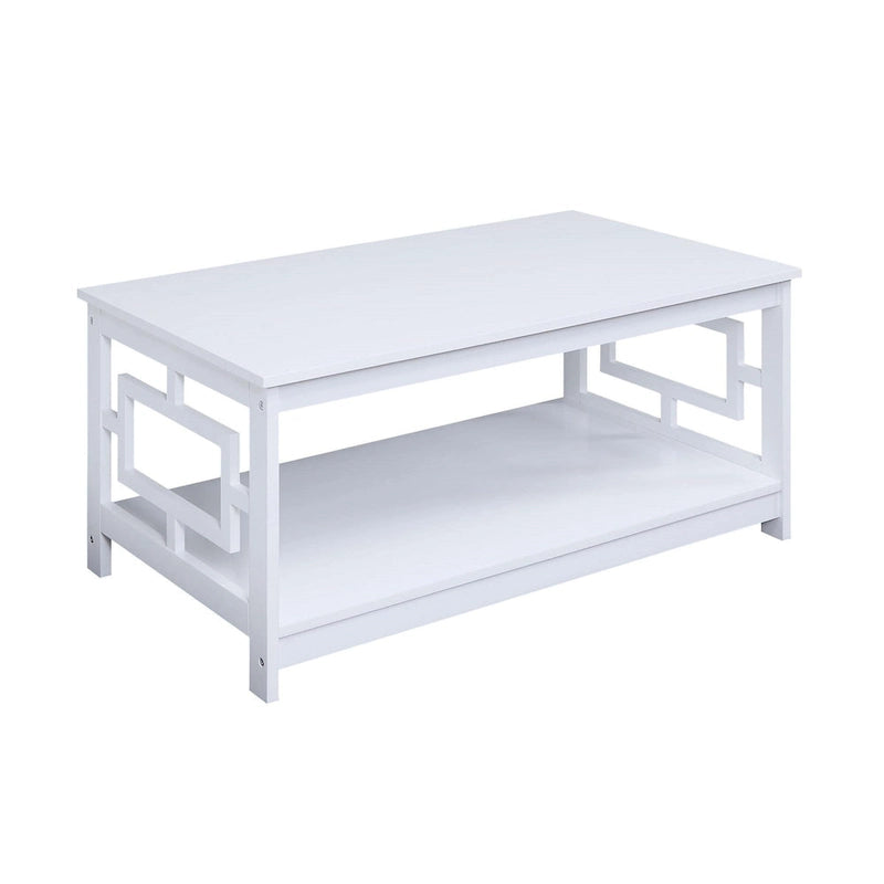 Table basse avec étagères
