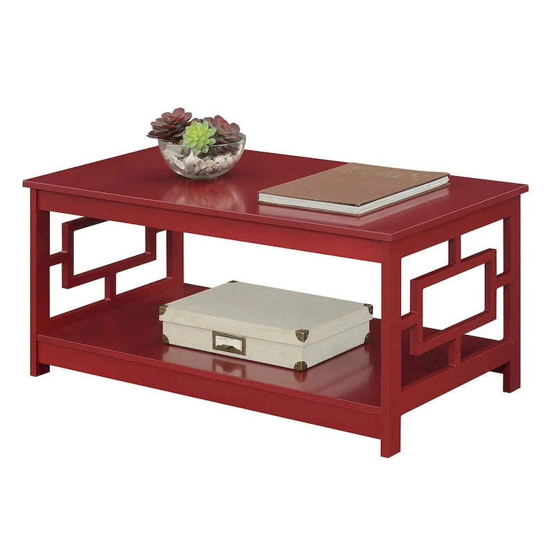 Table basse avec étagères