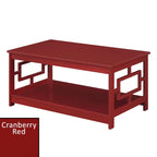 Table basse avec étagères