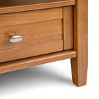 Table basse carrée de style transitionnel en bois massif, 36 pouces de large - 36 x 36 x 18,5