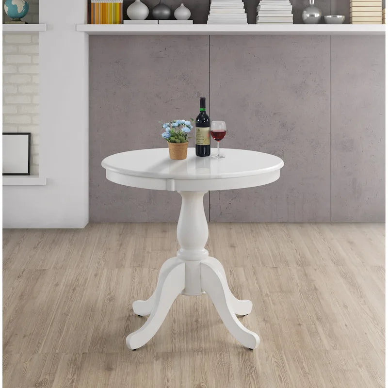 Table à manger ronde à pied central