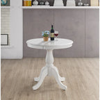 Table à manger ronde à pied central