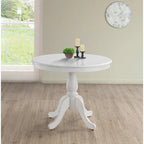 Table à manger ronde à pied central
