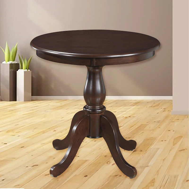 Table à manger ronde à pied central