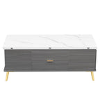 Table basse relevable moderne, multifonctionnelle avec tiroirs