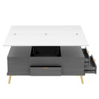 Table basse relevable moderne, multifonctionnelle avec tiroirs