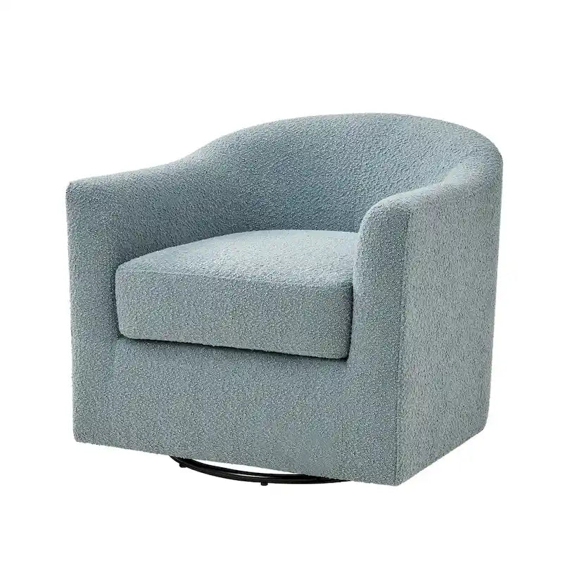 Fauteuil de bureau pivotant ergonomique moderne en tissu bouclette