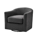 Fauteuil de bureau pivotant ergonomique moderne en tissu bouclette