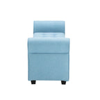 Banc de rangement, Accoudoirs roulés, Rembourrage en tissu