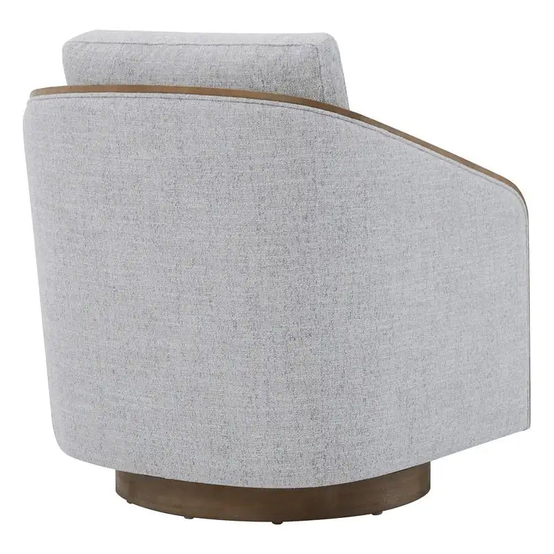 Fauteuil d'appoint pivotant baquet rembourré moderne pour salon