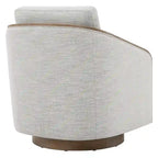 Fauteuil d'appoint pivotant baquet rembourré moderne pour salon