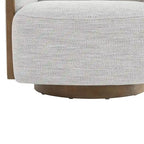 Fauteuil d'appoint pivotant baquet rembourré moderne pour salon