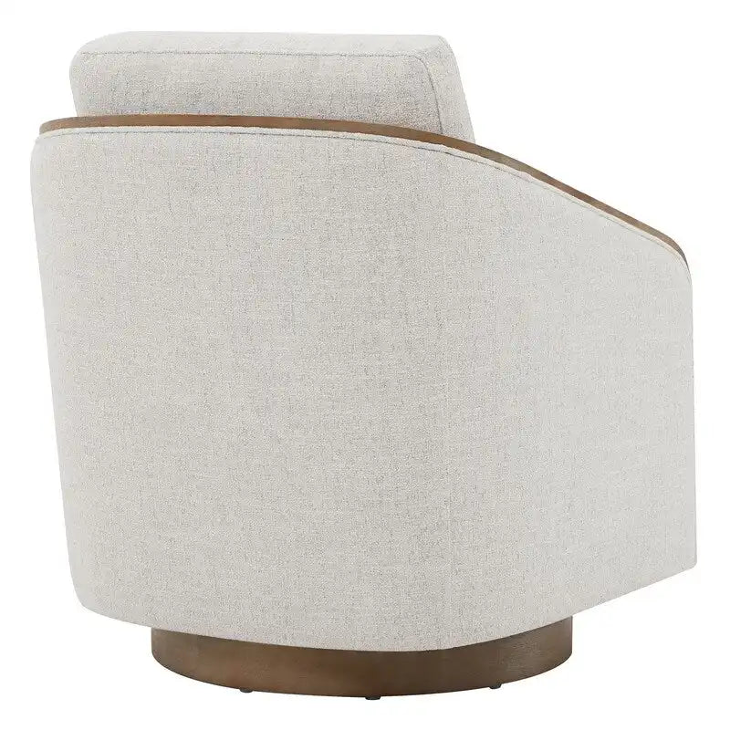 Fauteuil d'appoint pivotant baquet rembourré moderne pour salon