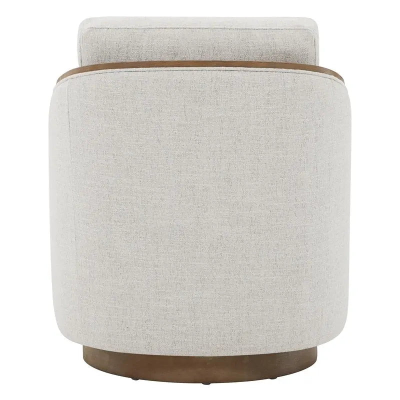 Fauteuil d'appoint pivotant baquet rembourré moderne pour salon